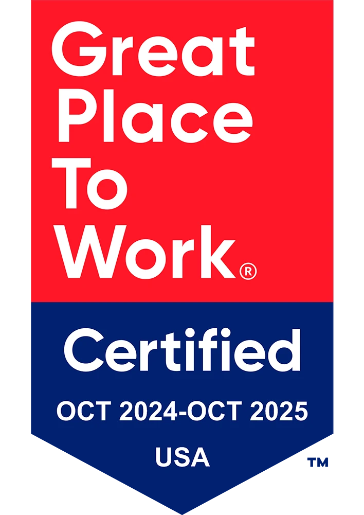 Great Place To Work® - Certified October 2024 to October 2025 - USA